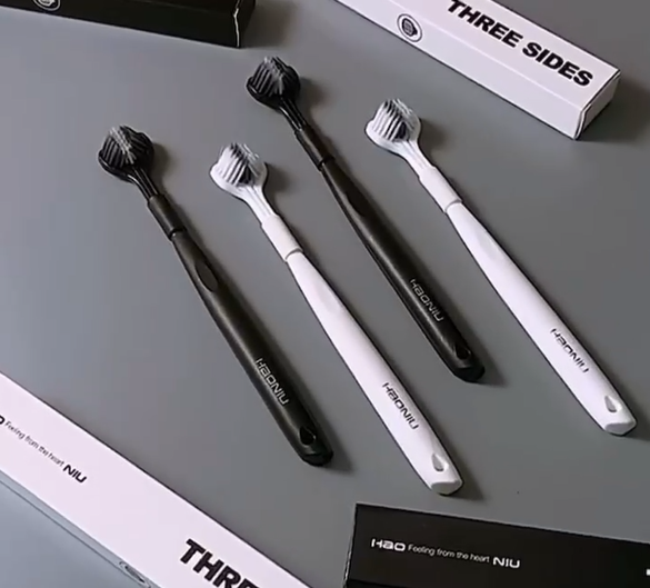 Deep Clean Triple-Sided Toothbrush – 5 Pcs